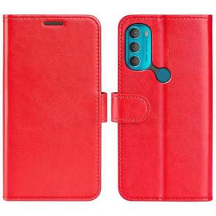For Motorola Moto G71 5G R64 Texture Single Leather Phone Case(Red)
