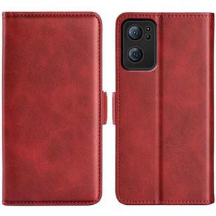 For OPPO Reno7 5G / Find X5 Lite Dual-side Magnetic Flip Leather Case(Red)