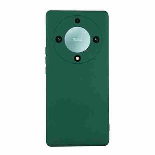 For Honor Magic5 Lite / X9A ENKAY Liquid Silicone Soft Shockproof Phone Case(Dark Green)