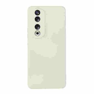For Honor 90 ENKAY Hat-Prince Liquid Silicone Shockproof Soft Phone Case(Beige)