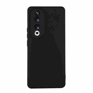 For Honor 90 ENKAY Hat-Prince Liquid Silicone Shockproof Soft Phone Case(Black)