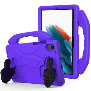 For Samsung Galaxy Tab A8 10.5 2021 X200 / X205 Thumb Bracket EVA Shockproof Tablet Case(Purple)