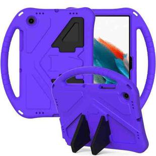 For Samsung Galaxy Tab A8 10.5 2021 X200 / X205 EVA Shockproof Tablet Case with Holder(Purple)