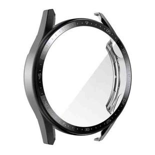 For Huawei Watch GT 3 46mm ENKAY PC Frame + Tempered Glass Protector Case With Scale(Black)
