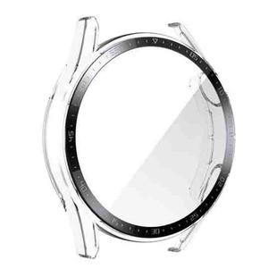 For Huawei Watch GT 3 46mm ENKAY PC Frame + Tempered Glass Protector Case With Scale(Transparent)