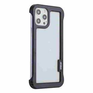 For iPhone 12 Pro Max ENKAY Frameless Hollow Shockproof PC Case(Black)