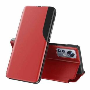 For Xiaomi 12 / 12X Attraction Flip Holder Leather Phone Case(Red)