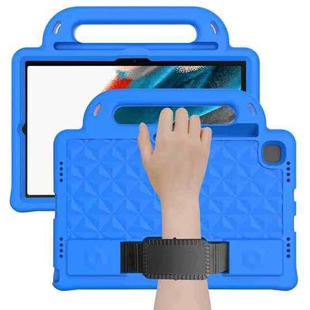 For Galaxy Tab A8 10.5(2021) X200/X205 Diamond  EVA Shockproof Case with Holder & Strap(Blue)