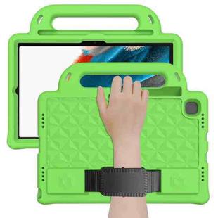 For Galaxy Tab A8 10.5(2021) X200/X205 Diamond  EVA Shockproof Case with Holder & Strap(Green)