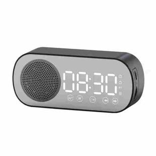 Z7 Digital Bluetooth 5.0 Speaker Multi-function Mirror Alarm Clock FM Radio(Black)