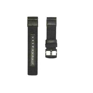 For Samsung Galaxy Watch4 40mm Wear-Resistant Canvas Watch Band(Black)