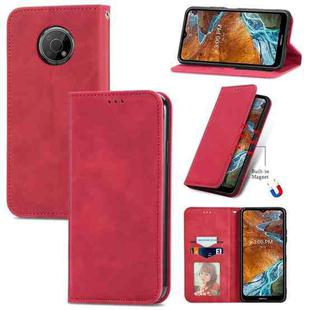 For Nokia G300 Retro Skin Feel Magnetic Horizontal Flip Leather Phone Case(Red)