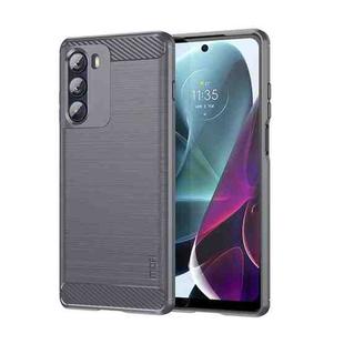 For Motorola Moto G200 5G / Edge S30 MOFI Gentleness Brushed Carbon Fiber Soft TPU Case(Gray)