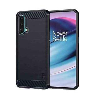 For OnePlus Nord CE 5G MOFI Gentleness Brushed Carbon Fiber Soft TPU Case(Blue)