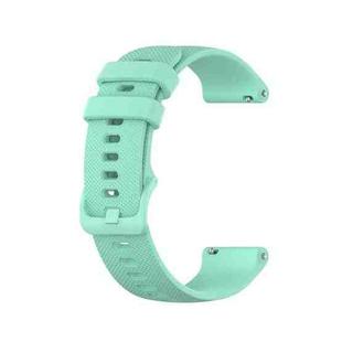 For Garmin Forerunner 55 Small Lattice Silicone Watch Band(Water Duck Color)