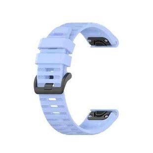 For Garmin Fenix 6 GPS Silicone Watch Band(Lighe Blue)