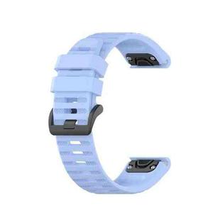 For Garmin Fenix 5 Plus Silicone Watch Band(Lighe Blue)