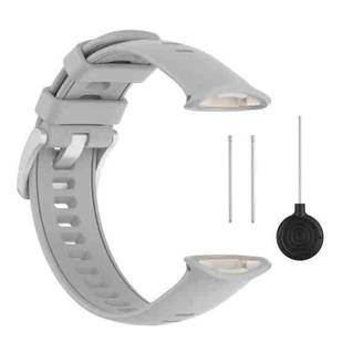 For Polar Vantage V2 Silicone Solid Color Sports Strap(Gray)