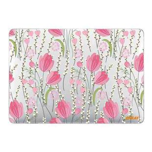 ENKAY Flower Series Pattern Laotop Protective Crystal Case For MacBook Pro 14.2 inch A2442 (2021)(Tulips)