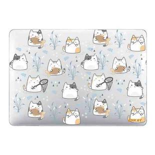 ENKAY Animal Series Pattern Laotop Protective Crystal Case For MacBook Pro 13.3 inch A1706 / A1708 / A1989 / A2159(Cute Cat)