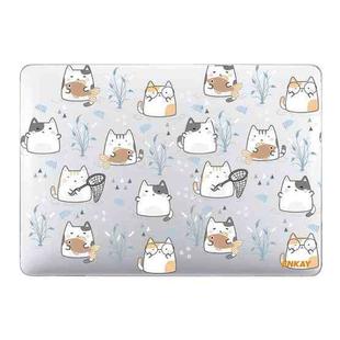 For MacBook Air 13.3 inch A1932 / A2179 / A2337 ENKAY Animal Series Pattern Laotop Protective Crystal Case(Cute Cat)