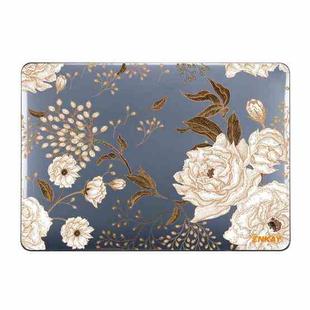 ENKAY Vintage Pattern Series Laotop Protective Crystal Case For MacBook Pro 13.3 inch A2251 / A2289 / A2338 2020(Golden Peony)