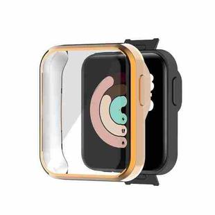 For Xiaomi Redmi Watch TPU Integrated Protective Case(Gold)