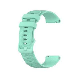 For Samsung Galaxy Watch 4 40mm / 44mm 20mm Checkered Silicone Watch Band(Water duck)