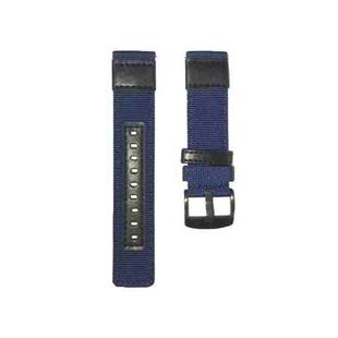 For Garmin Venu 2 Plus 20mm Canvas Wear-resistant Watch Band(Blue)