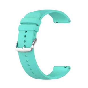 For Garmin Move Luxe 20mm Solid Color Silicone Watch Band(Lake Blue)