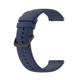 For Garmin Move Luxe 20mm Solid Color Silicone Watch Band(Blue)