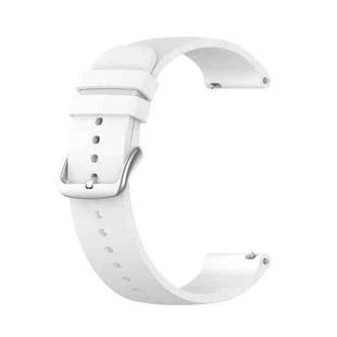 For Garmin Venu SQ 20mm Solid Color Silicone Watch Band(White)