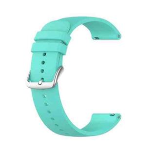 For Garmin Venu 2 Plus 20mm Solid Color Silicone Watch Band(Lake Blue)