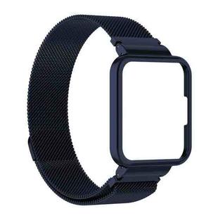 For Xiaomi Redmi Watch 2 Lite 2 in 1 Milano Metal Watch Band with Watch Frame(Blue)