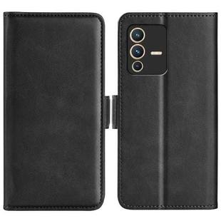 For vivo S12 Pro Dual-side Magnetic Buckle Flip Leather Phone Case(Black)