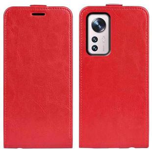 For  Xiaomi 12 Pro R64 Texture Vertical Flip Leather Phone Case(Red)