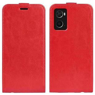 For OPPO A36 R64 Texture Vertical Flip Leather Phone Case(Red)