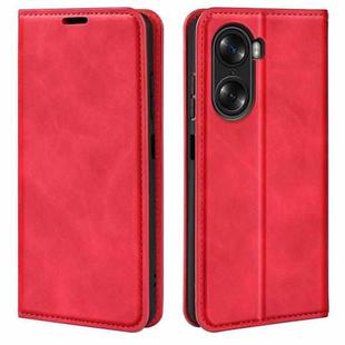 For Honor 60 Retro-skin Magnetic Suction Leather Phone Case(Red)