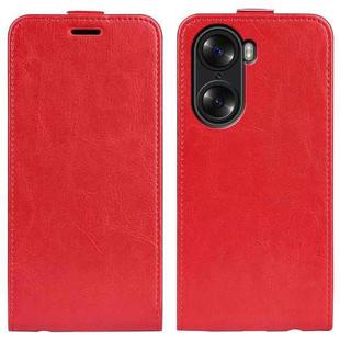 For Honor 60 R64 Texture Single Vertical Flip Leather Phone Case(Red)
