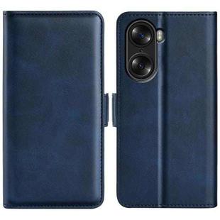 For Honor 60 Pro Dual-side Magnetic Buckle Leather Phone Case(Dark Blue)