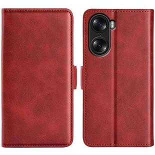 For Honor 60 Pro Dual-side Magnetic Buckle Leather Phone Case(Red)