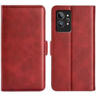 For OPPO Realme GT2 Pro 5G Dual-side Magnetic Buckle Leather Phone Case(Red)