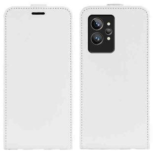For OPPO Realme GT2 Pro 5G R64 Texture Vertical Flip Leather Phone Case(White)