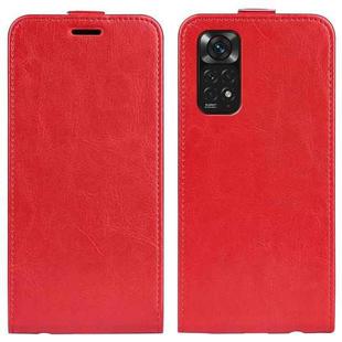 For Xiaomi Redmi Note 11 4G / Note 11S R64 Texture Vertical Flip Leather Phone Case(Red)