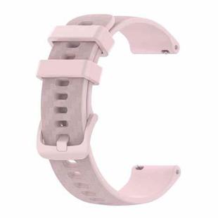 For Samsung Gear Sport 20mm Carbon Fiber Striped Silicone Watch Band(Pink)