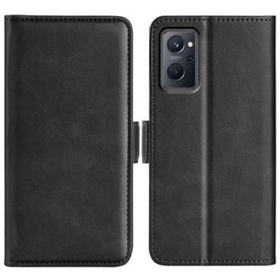 For OPPO Realme 9i Dual-side Magnetic Buckle Leather Phone Case(Black)