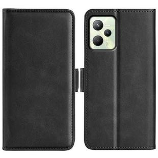For OPPO Realme C35 Dual-side Magnetic Buckle Leather Phone Case(Black)