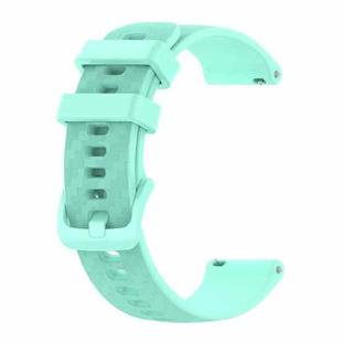 For Garmin Venu SQ 20mm Carbon Fiber Striped Silicone Watch Band(Water Duck)