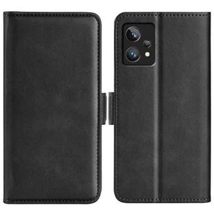 For OPPO Realme 9 Pro+ Dual-side Magnetic Buckle Leather Phone Case(Black)