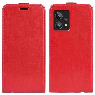 For OPPO Realme 9 Pro+ R64 Texture Vertical Flip Leather Phone Case(Red)